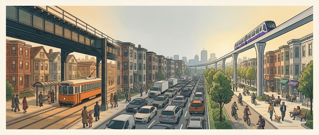 Before the Car Took Over: Boston’s Rail Network, Now & Then
